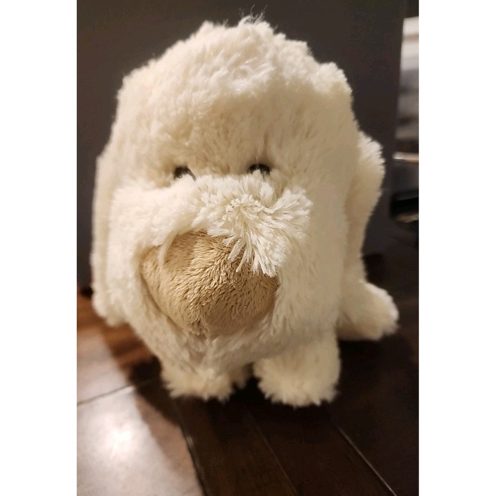 Plushland Dog Puppy Plush Cream‎ Tan 2011 Big Nose